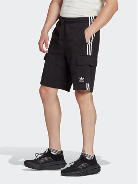 adidas adidas Sportiniai šortai Adicolor Classics 3-Stripes Cargo Shorts IA6334 Juoda Regular Fit