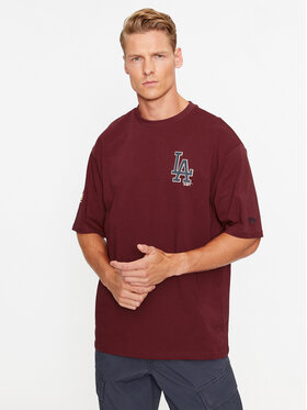 New Era New Era T-Shirt Large Logo 60416324 Czerwony Regular Fit