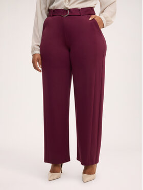 Fiorella Rubino Fiorella Rubino Spodnie materiałowe P861L002455N036 Bordowy Regular Fit
