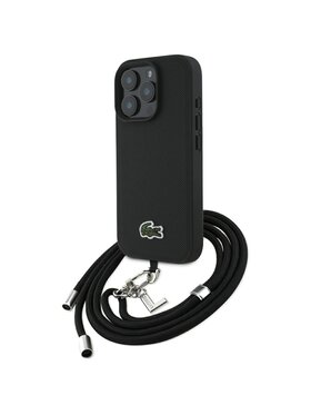 Lacoste Lacoste Etui na telefon Apple iPhone 16 Pro Czarny