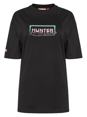 Hunter Hunter T-shirt Abele UNISEX HARU0007251 Crna Regular Fit