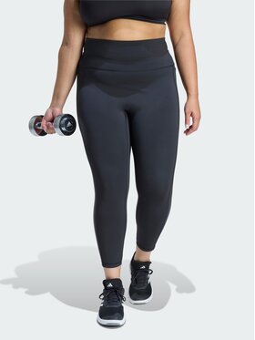 adidas adidas Legginsy Optime Workout 3-Stripes 7/8 Czarny Fitted Fit