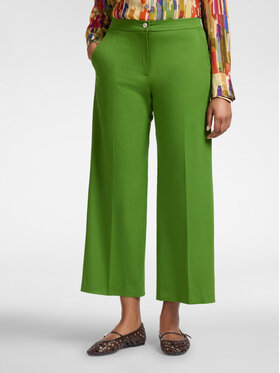 Elena Mirò Elena Mirò Pantaloni di tessuto P020P000470N0C5 Verde Cropp Fit