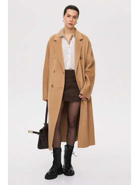 Estro Estro Cappotto ER00117013 Beige Loose Fit