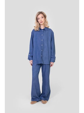 Me complete Me complete Spodnie materiałowe Spodnie Royce Denim Granatowy Oversize