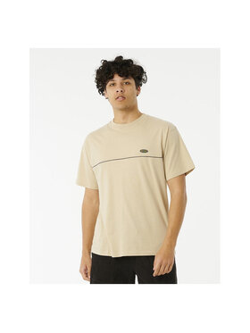 Rip Curl Rip Curl T-Shirt Archive Piping Tee Beżowy Regular Fit