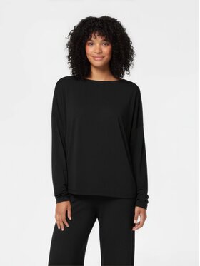 BASICLO BASICLO Longsleeve W-2309-99 Czarny Oversize