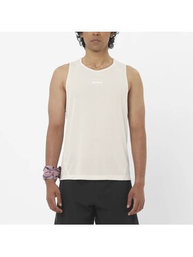 Salomon Salomon Koszulka techniczna SHAKEout CORE TANK M Beżowy Regular Fit