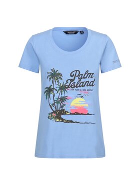 Regatta Regatta T-Shirt Filandra VIII Błękitny Short Fit