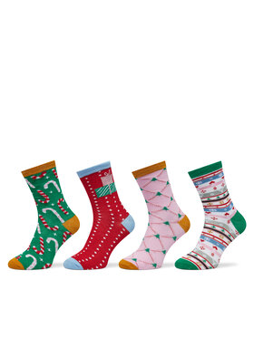 Vero Moda Vero Moda Kõrgete naistesokkide komplekt (4 paari) 10274034 Värviline
