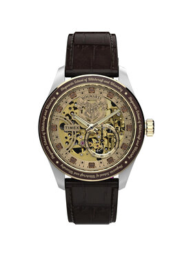 Timex Timex Zegarek TW2Y75500 Brązowy
