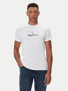 Karl Lagerfeld Jeans Karl Lagerfeld Jeans T-Shirt A4M17020 Weiß Slim Fit