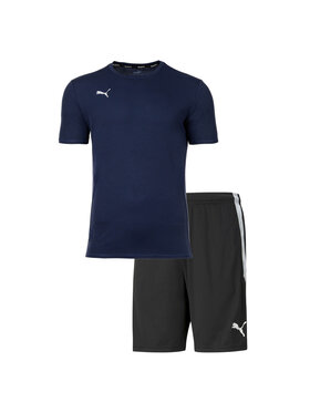 Puma Puma Komplet koszula i szorty materiałowe 27366 Kolorowy Comfort Fit