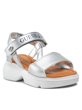 Guess Guess Sandały Ruth FI6RUT ELE03 Srebrny