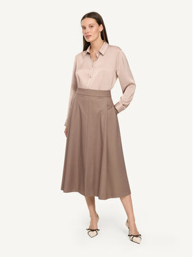 KMX KMX Spódnica midi 116070005 Brązowy Flare Fit