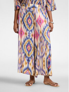 Elena Mirò Elena Mirò Pantaloni di tessuto P017Z100231N001 Viola Cropp Fit