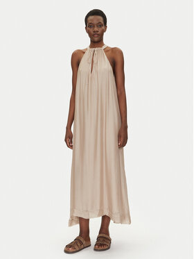 Bomboogie Bomboogie Sommerkleid AW8993TSET5 Beige Relaxed Fit