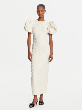 ROTATE ROTATE Abendkleid 114553857 Écru Slim Fit