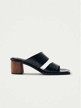 ALOHAS ALOHAS Sandały Gabin Alli Black Leather Sandals Czarny