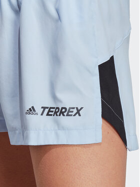 Adidas Športne Kratke Hlače Terrex Trail Running Shorts HS9555 Svetlo Modra Slim Fit