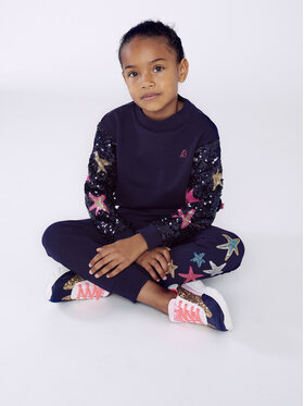 Billieblush Billieblush Spodnie dresowe U14601 Granatowy Regular Fit