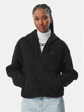 Tommy Jeans Tommy Jeans Umjetni kožuh Teddy DW0DW23291 Crna Regular Fit