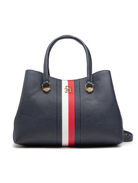 Tommy Hilfiger Tommy Hilfiger Torbica Th Emblem Small Satchel Corp AW0AW14318 Tamnoplava