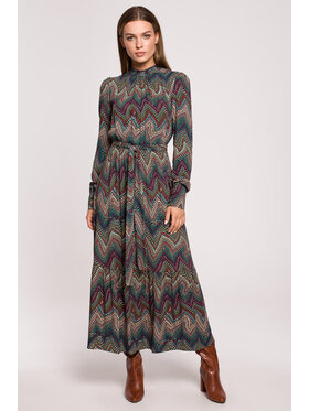 Stylove Stylove Sukienka codzienna S291 Zielony Regular Fit
