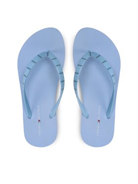Tommy Hilfiger Tommy Hilfiger Japonki Essential Beach Sandal FW0FW07141 Błękitny