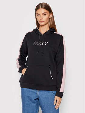 Roxy Roxy Bluza Music Feels Better ERJFT04457 Czarny Regular Fit