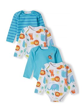 MINOTI MINOTI Komplet 4 par body 15mbaby 7 Niebieski Regular Fit