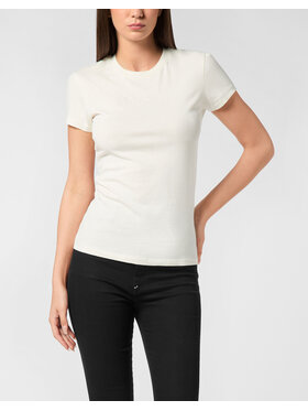 PHILIPP PLEIN PHILIPP PLEIN T-shirt 26531 Bianco Skin Tight Fit