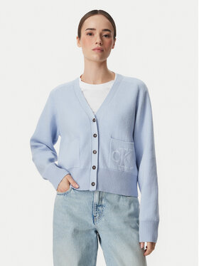 Calvin Klein Jeans Calvin Klein Jeans Kardigán LV044H327G Svetlo modrá Regular Fit