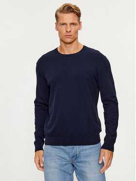 United Colors Of Benetton United Colors Of Benetton Sveter 10CVU1N60 Tmavomodrá Regular Fit