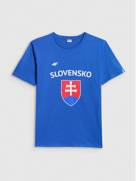 4F 4F T-Shirt TEAMWEAR Niebieski Regular Fit