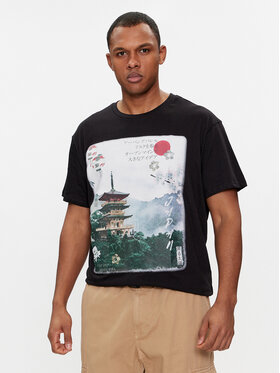 Brave Soul Brave Soul T-shirt MTS-149SAPPORO Crna Straight Fit