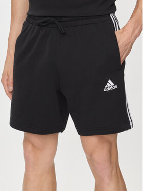 adidas adidas Спортни шорти Essentials French Terry 3-Stripes Shorts IC9435 Черен Regular Fit