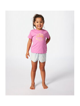 Rip Curl Rip Curl T-Shirt Rainbow Logo/Desto Tee-Girl Różowy Standard Fit