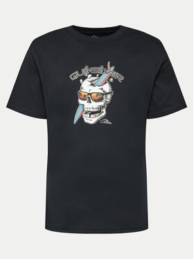 Quiksilver Quiksilver T-shirt One Last Surf EQYZT07674 Crna Regular Fit