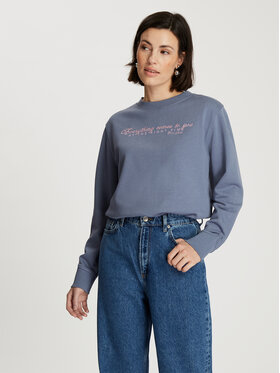 Cross Jeans Cross Jeans Bluza 65466-014 Niebieski Regular Fit