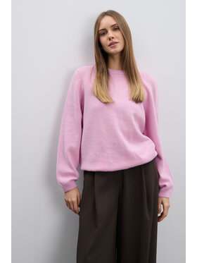 Fobya Fobya Sweter F2100 Różowy jasny Basic Fit