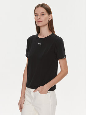 BOSS Boss T-särk 50510322 Must Regular Fit