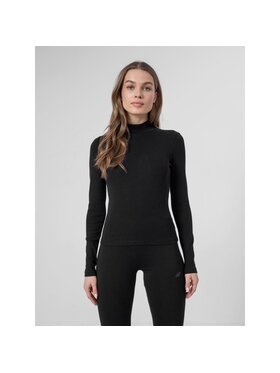 4F 4F S dlhými rukávmi H4Z22TSDL017-20S Čierna Slim Fit