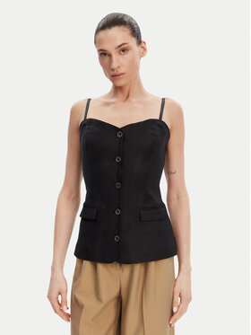 Guess Guess Топ W5GH0L WH5L2 Чорний Regular Fit