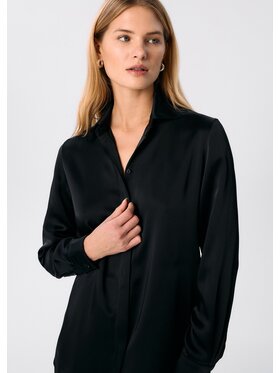 MARI PRETI MARI PRETI Koszula Whisper Czarny Regular Fit