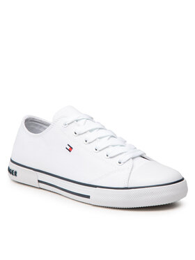 Tommy Hilfiger Tommy Hilfiger Sneakers Low Cut Lace-Up Sneaker T3X4-32207-0890 S Blanc