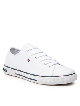 Tommy Hilfiger Tommy Hilfiger Sneakers Low Cut Lace-Up Sneaker T3X4-32207-0890 S Λευκό