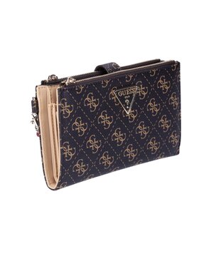 Guess Active Guess Active Portfel Portafoglio laurel slg dbl zip organizer Brązowy