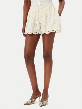 TWINSET Шорти з тканини 251TT2363 Écru Loose Fit