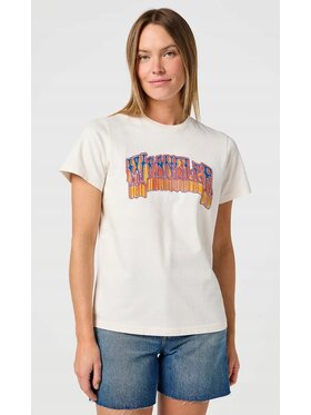 Wrangler Wrangler T-Shirt Graphic Tee Biały Regular Fit
